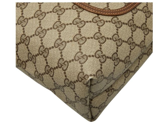 Bolsa de Ombro e Tote Gucci Old GG Plus Sherry Line Bege - vista 4