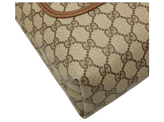 Bolsa de Ombro e Tote Gucci Old GG Plus Sherry Line Bege - vista 5
