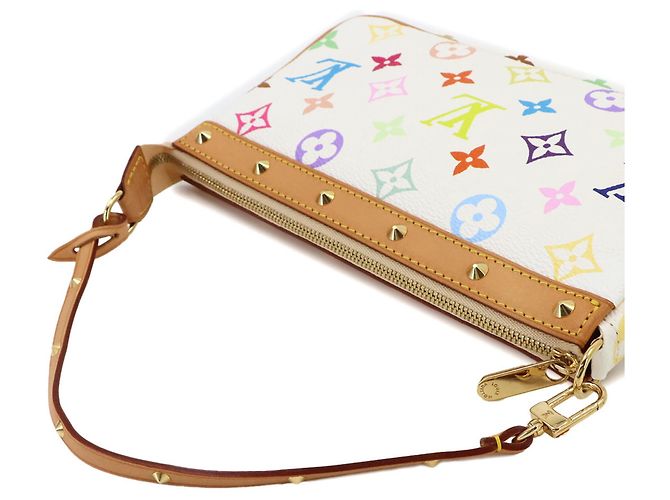 Sac à main Louis Vuitton Monogram Multicolor Pochette Accessoires Blanc - vue 5