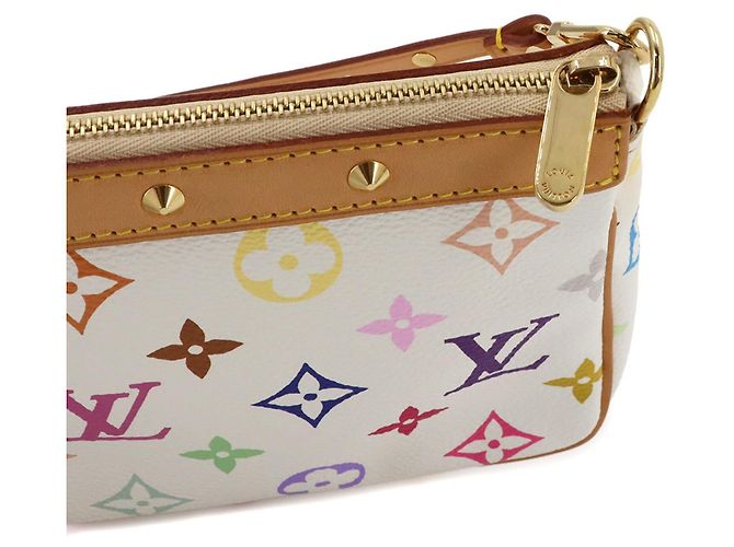 Sac à main Louis Vuitton Monogram Multicolor Pochette Accessoires Blanc - vue 9