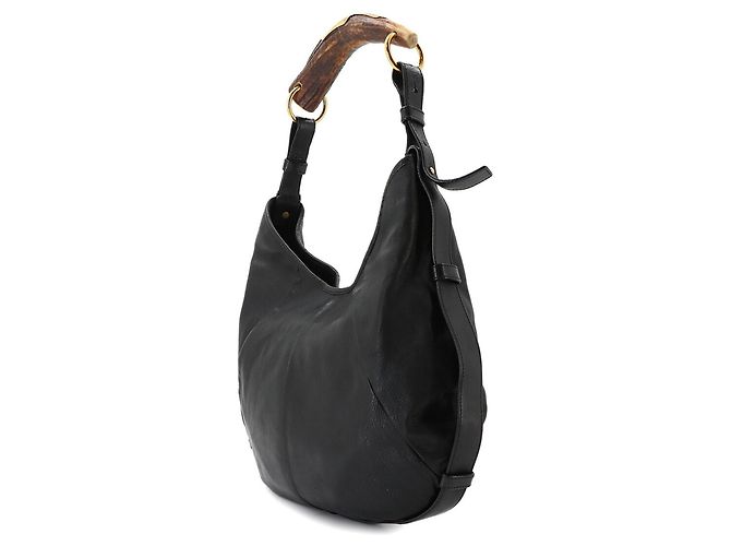 Borsa a tracolla in pelle Mombasa Yves Saint Laurent Nero - vista 3
