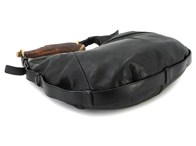 Borsa a tracolla in pelle Mombasa Yves Saint Laurent Nero - vista 4