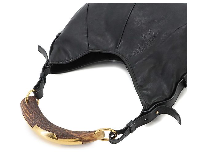Borsa a tracolla in pelle Mombasa Yves Saint Laurent Nero - vista 5