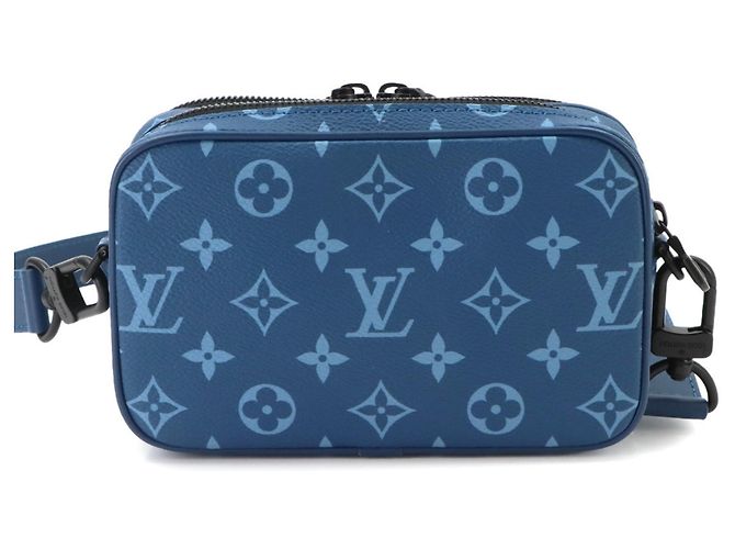 Louis Vuitton Monogram Tone Nano Alpha Schultertasche Blau - Ansicht 2