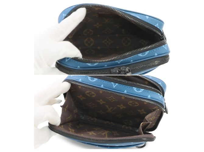 Louis Vuitton Monogram Tone Nano Alpha Schultertasche Blau - Ansicht 6