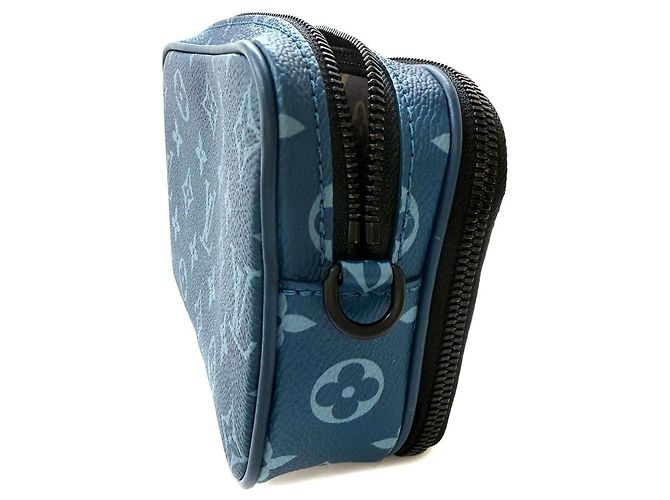 Louis Vuitton Monogram Tone Nano Alpha Schultertasche Blau - Ansicht 9