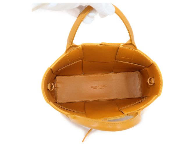Borsa a mano/spalla Mini The Arco Intrecciato Bottega Veneta Marrone - vista 7