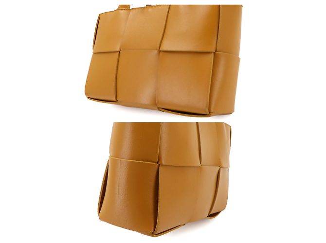 Borsa a mano/spalla Mini The Arco Intrecciato Bottega Veneta Marrone - vista 9