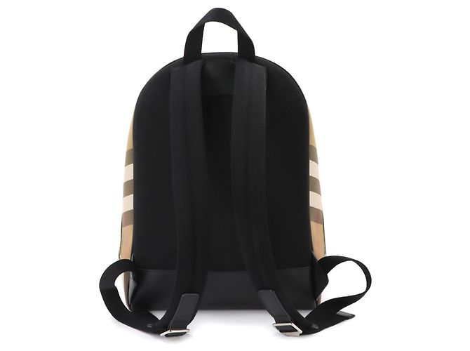 Sac à dos Burberry Jeff Check Marron - vue 2