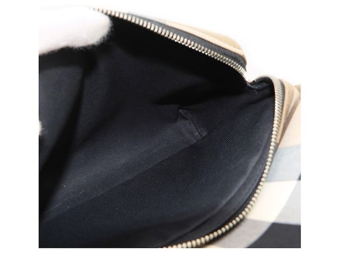 Sac à dos Burberry Jeff Check Marron - vue 7