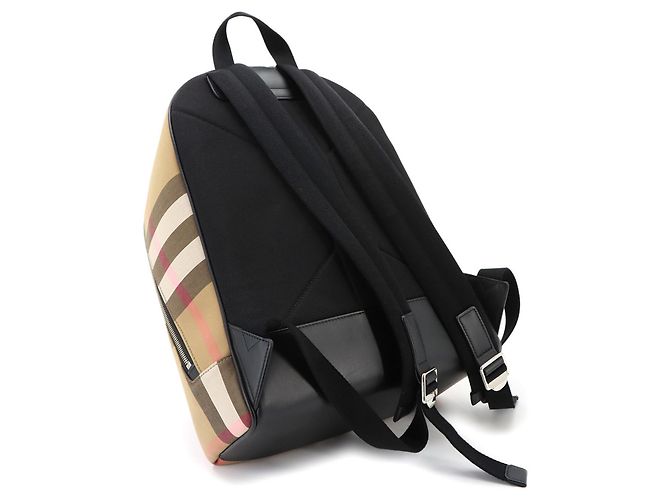 Sac à dos Burberry Jeff Check Marron - vue 9