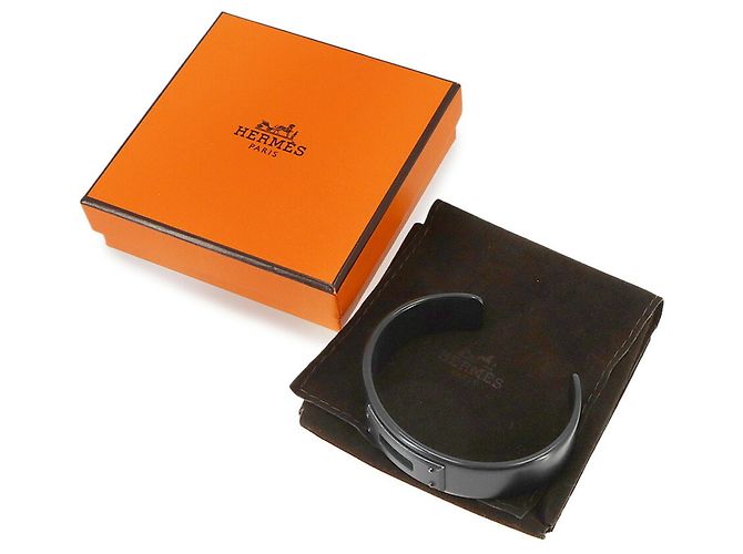 Hermès Brazalete Rígido Hermes Kelly Negro - vista 2