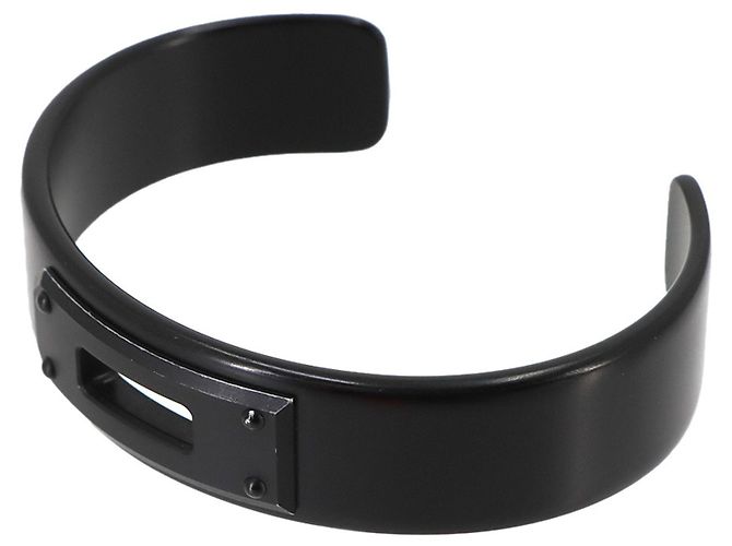Hermès Brazalete Rígido Hermes Kelly Negro - vista 5