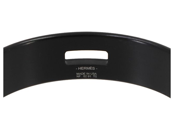 Hermès Brazalete Rígido Hermes Kelly Negro - vista 6