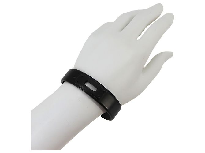 Hermès Brazalete Rígido Hermes Kelly Negro - vista 7