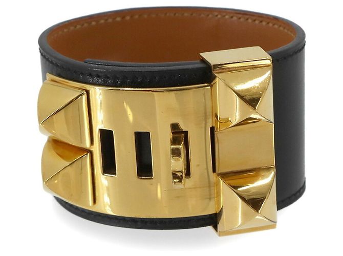 Hermès Bracciale con charm Hermes Collier de Chien Nero - vista 2