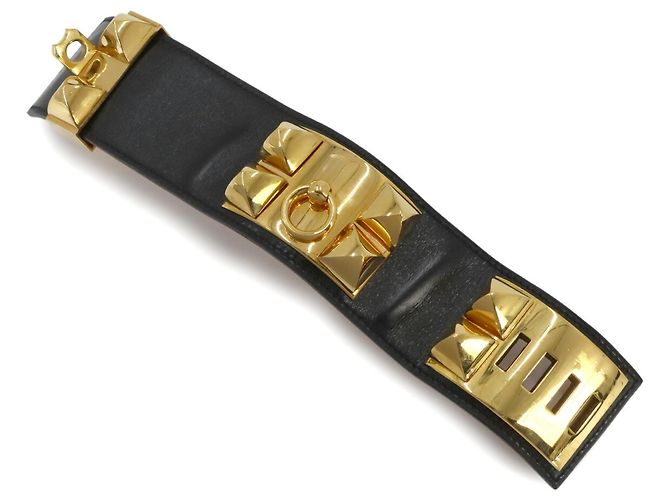 Hermès Bracciale con charm Hermes Collier de Chien Nero - vista 3