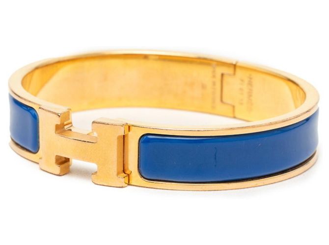 Hermès Pulsera de Dijes Hermes Clic H PM Azul Dorado - vista 2