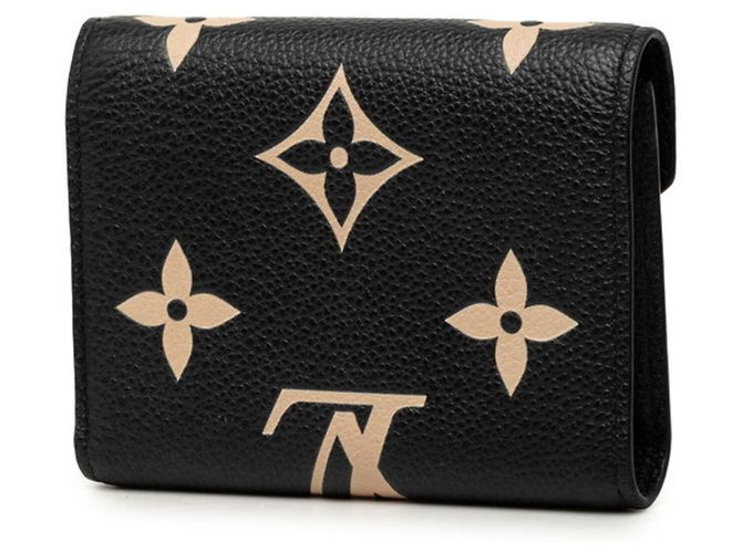 Louis Vuitton Monogram Empreinte Portefeuille Victorine Tri-fold Wallet Preto - vista 2