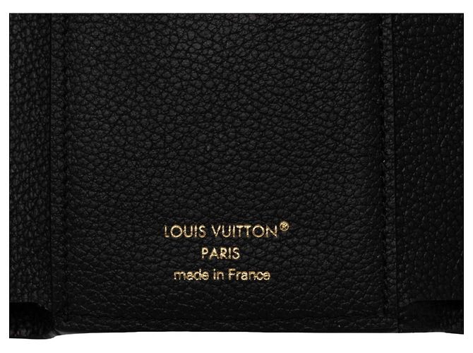 Louis Vuitton Monogram Empreinte Portefeuille Victorine Tri-fold Wallet Preto - vista 5