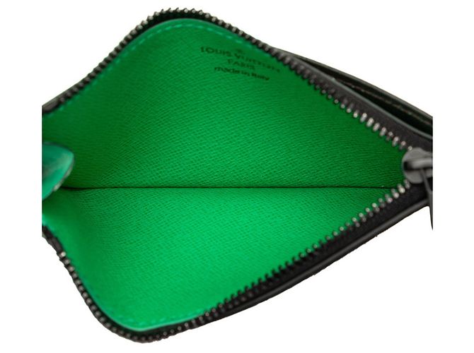 Louis Vuitton Monogram Macassar Business Card Case Marrone Verde - vista 4