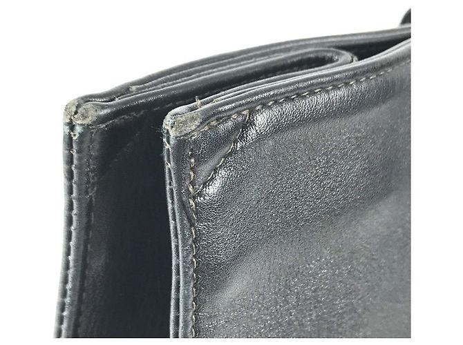 Classique Sac cabas Chanel Vintage CC Coco Mark Logo Noir - vue 11