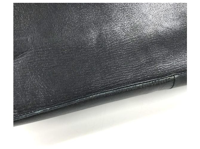 Classique Sac cabas Chanel Vintage CC Coco Mark Logo Noir - vue 16