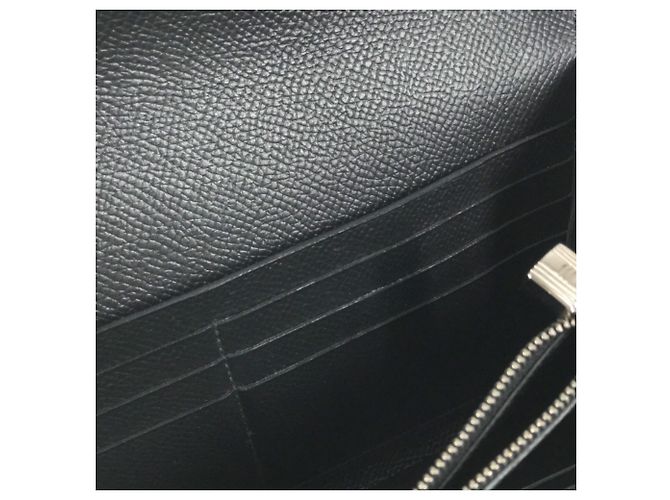 Hermès Cartera HERMES Kelly Long en piel Epsom negra Negro - vista 14