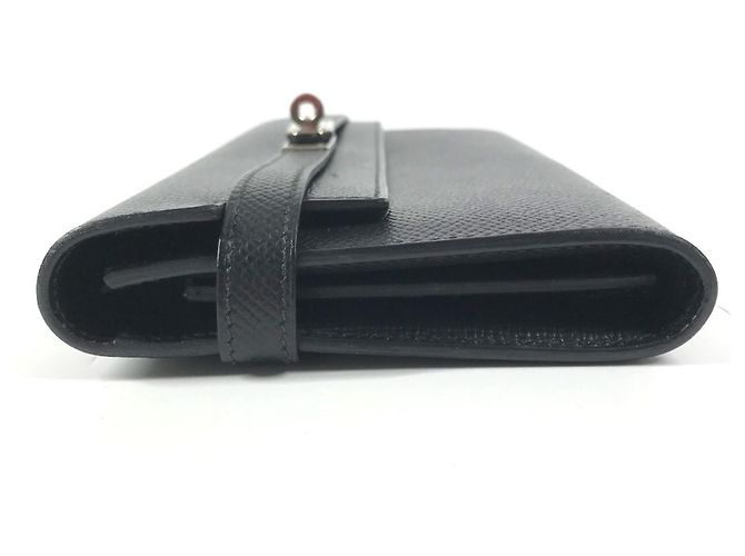 Hermès Cartera HERMES Kelly Long en piel Epsom negra Negro - vista 3