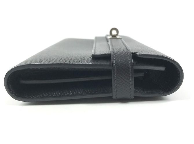 Hermès Cartera HERMES Kelly Long en piel Epsom negra Negro - vista 4
