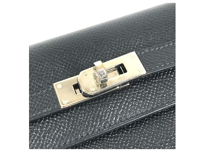 Hermès Cartera HERMES Kelly Long en piel Epsom negra Negro - vista 8
