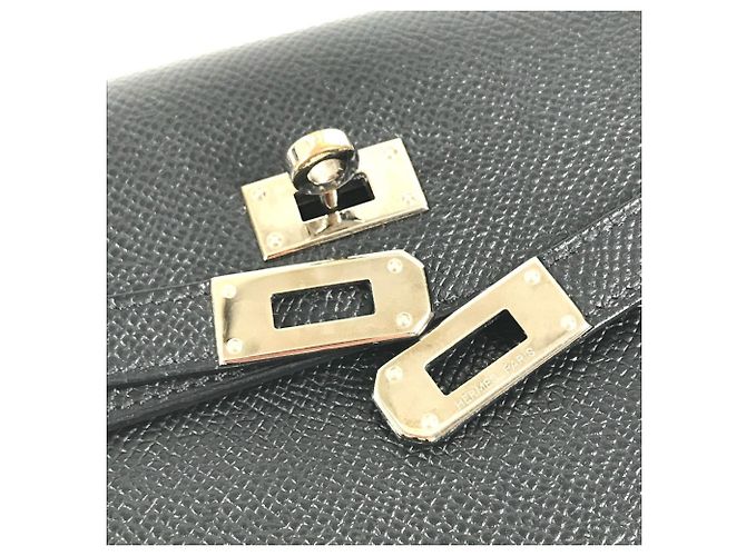 Hermès Cartera HERMES Kelly Long en piel Epsom negra Negro - vista 9