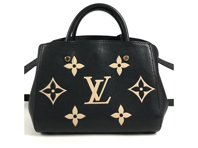 Bolsa de Mão 2-Way Louis Vuitton Monogram Empreinte Montaigne BB Preto - vista 10