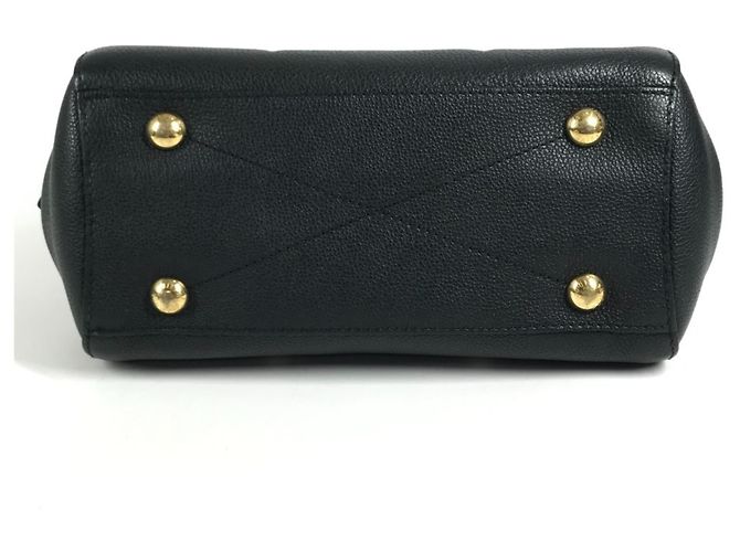 Bolsa de Mão 2-Way Louis Vuitton Monogram Empreinte Montaigne BB Preto - vista 13