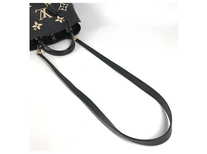 Bolsa de Mão 2-Way Louis Vuitton Monogram Empreinte Montaigne BB Preto - vista 18