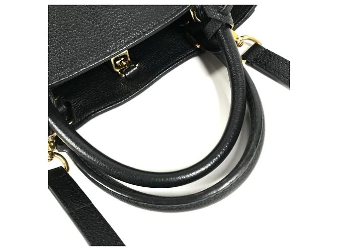 Bolsa de Mão 2-Way Louis Vuitton Monogram Empreinte Montaigne BB Preto - vista 2