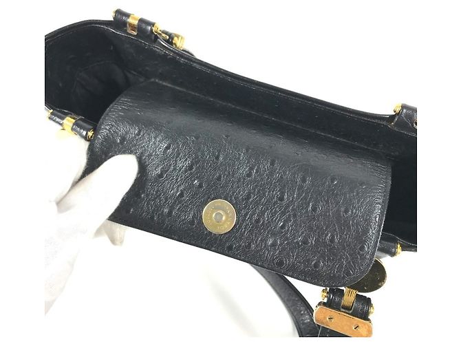 Borsa Tote Versace Vintage Logo Sunburst Nero - vista 10