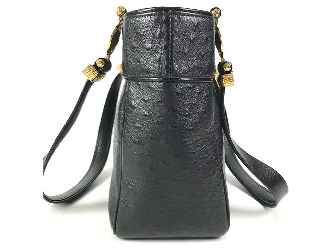 Borsa Tote Versace Vintage Logo Sunburst Nero - vista 3