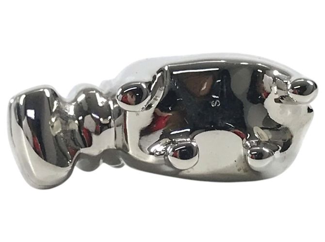 Hermès Hermes Cabas 2005 Hippopotamus Cadena Schlüsselanhänger Silber - Ansicht 5