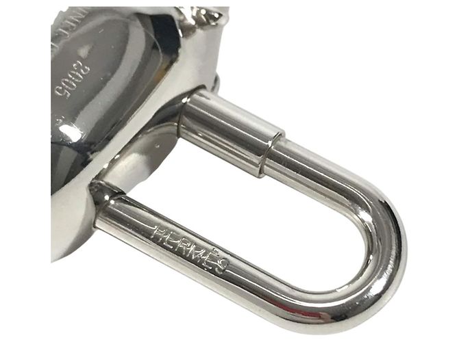 Hermès Hermes Cabas 2005 Hippopotamus Cadena Schlüsselanhänger Silber - Ansicht 6