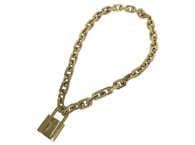Louis Vuitton Collier LV Edge Cadena Chain Necklace Dorado - vista 2