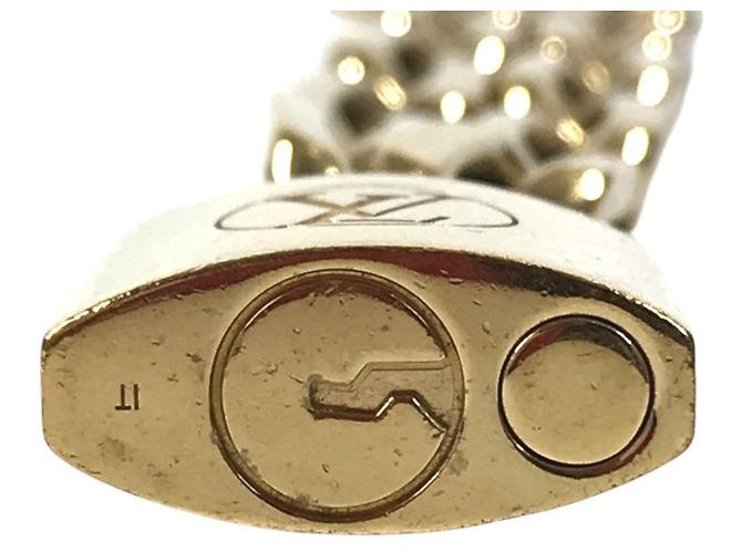 Louis Vuitton Collier LV Edge Cadena Chain Necklace Dorado - vista 4