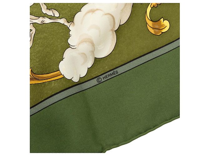 Hermès Hermes Carre 90 COSMOS Schal Grün - Ansicht 6