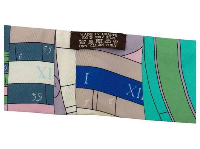 Hermès Hermes Twilly Astrologie Nouvelle Scarf Multicor Verde - vista 4