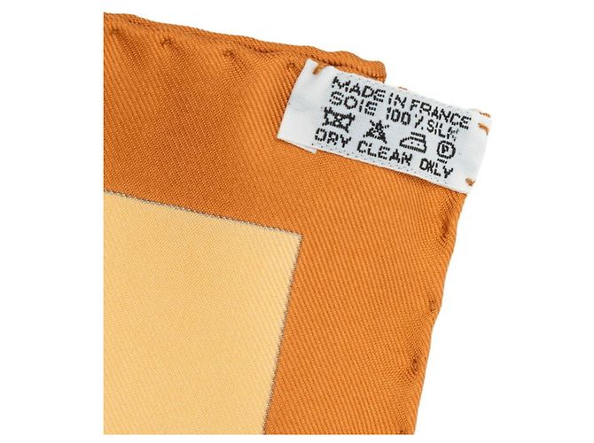 Hermès Lenço Hermes Carre 90 Pythagoras Marrom Multicor - vista 7