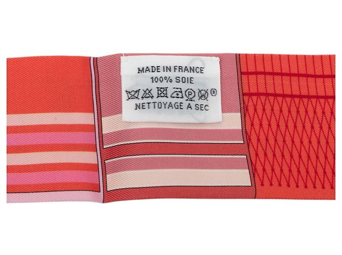 Hermès Hermes Twilly Couvertures Nouvelles Scarf Rosa - vista 5