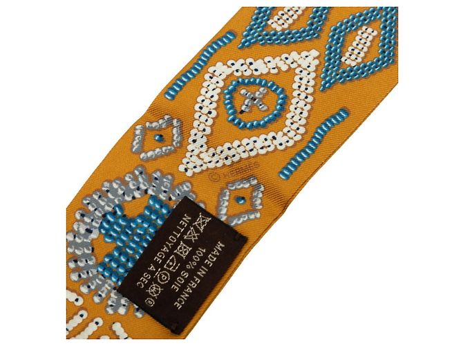 Hermès Hermes Twilly Kelly en Perles Scarf Braun - Ansicht 4
