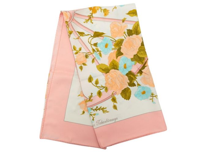 Hermès Lenço Hermes Carre 90 Romantic Rosa - vista 6