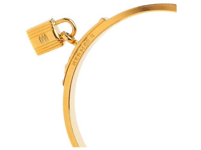 Hermès Pulsera de amuleto candado Hermes Kelly Castaño - vista 4