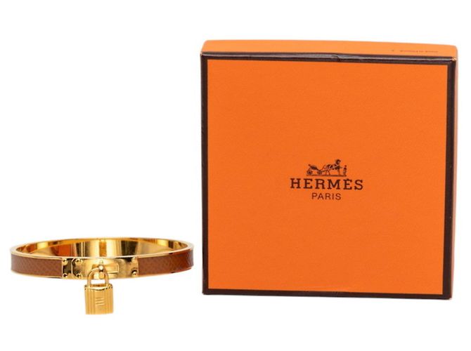 Hermès Pulsera de amuleto candado Hermes Kelly Castaño - vista 6